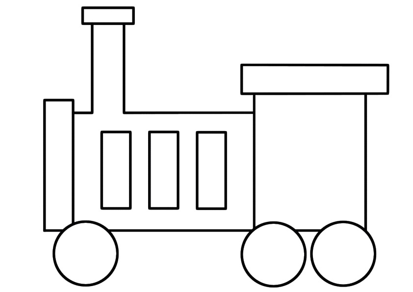 desenho de trem para pintar 12