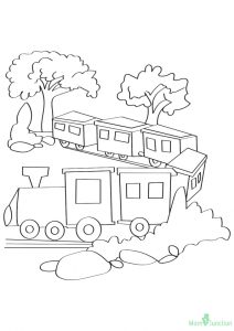 desenho de trem para pintar 20