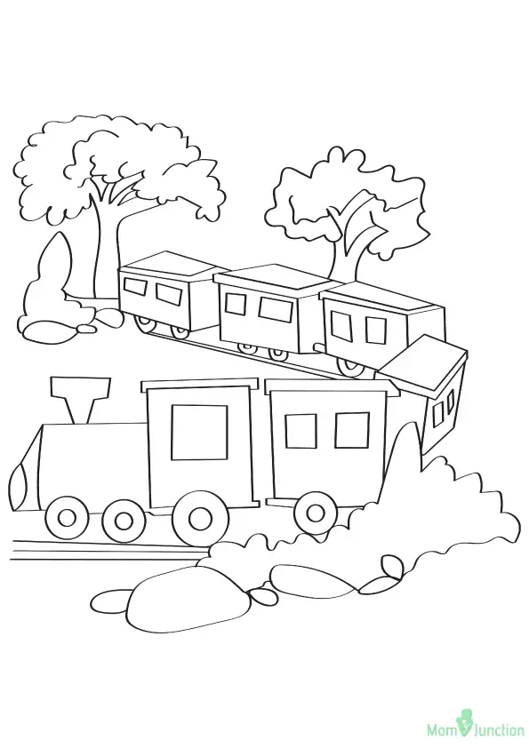 desenho de trem para pintar 20