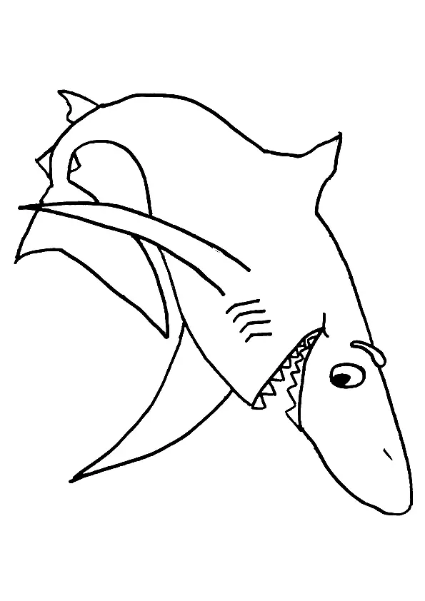 desenho de tubarão para pintar 10