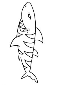 desenho de tubarão para pintar 11