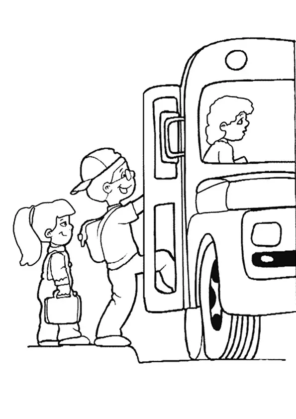 desenho de ônibus para pintar 1