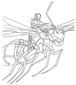 desenho do homem-formiga para pintar 8