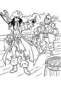 desenho do piratas do caribe para pintar 7