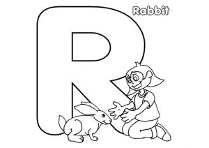 letra r para colorir