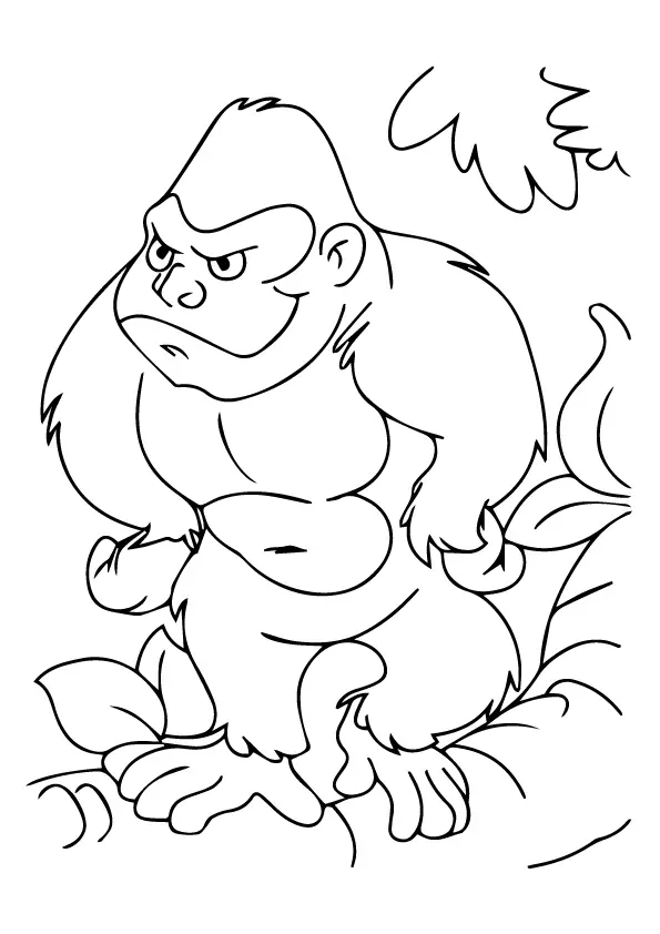 macaco para colorir 11