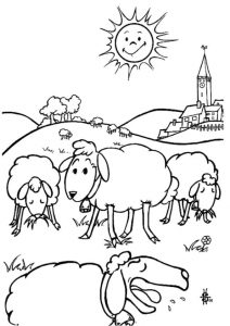 ovelha para pintar 8