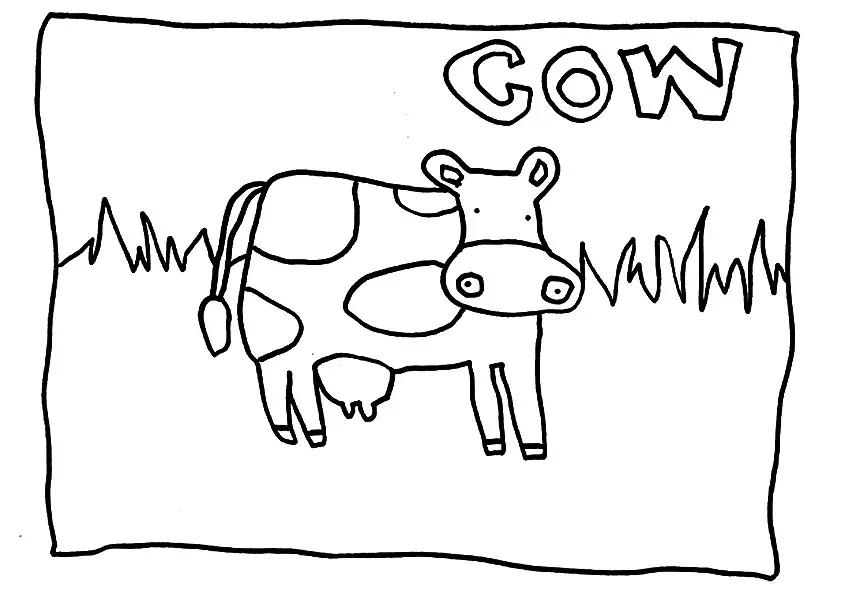 vaca para pintar 2