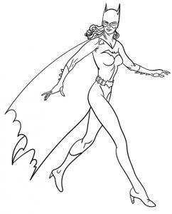 desenho da batgirl para pintar 8