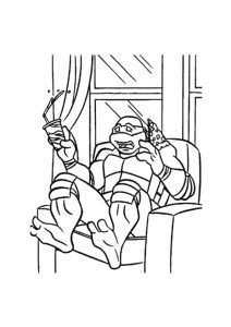 desenho das tartarugas ninjas para pintar 4