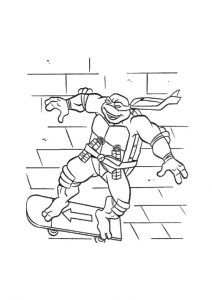 desenho das tartarugas ninjas para pintar 7