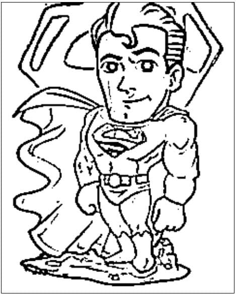 desenho do super-homem para colorir
