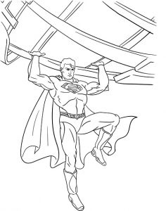 desenho do super-homem para pintar 1