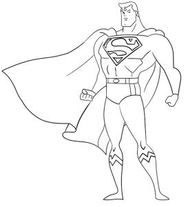desenho do super-homem para pintar 12