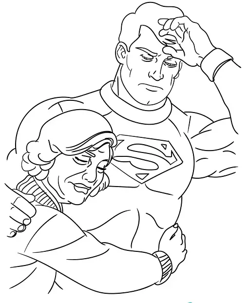 desenho do super-homem para pintar 3