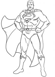 desenho do super-homem para pintar 7