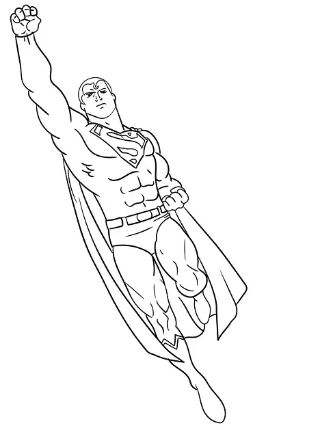 desenho do super-homem para pintar 9
