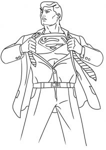 super-homem para colorir