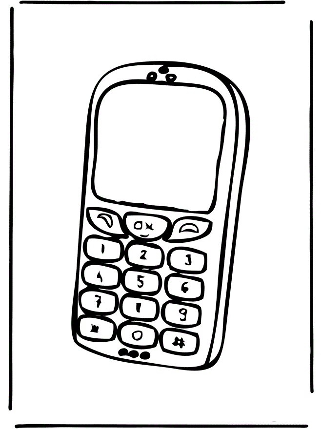 desenho de celular para pintar 7
