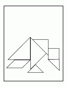desenho de tangram para pintar 12