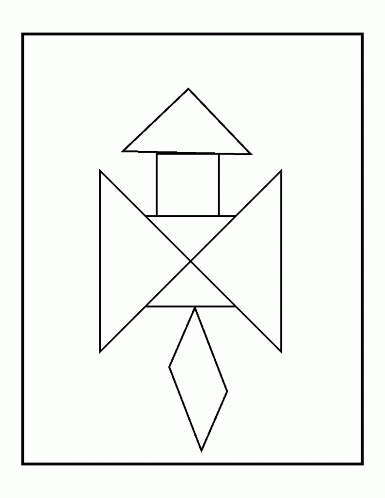 desenho de tangram para pintar 15