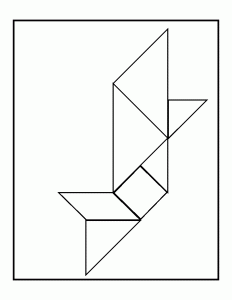 desenho de tangram para pintar 16