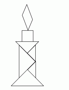 desenho de tangram para pintar 4