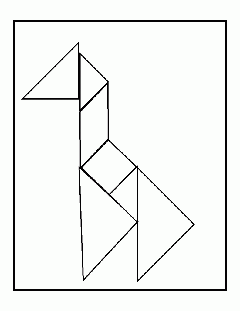 desenho de tangram para pintar 9