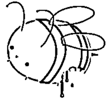 desenho de abelhas para colorir chibi