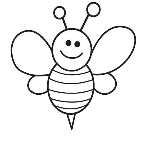 como desenhar uma abelha