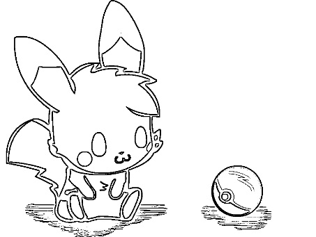 desenho do pikachu para colorir e pintar