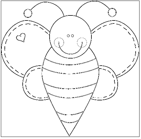 desenhos de abelhas para colorir 24