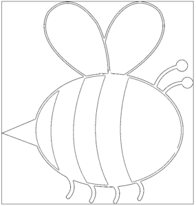desenho de abelha 2