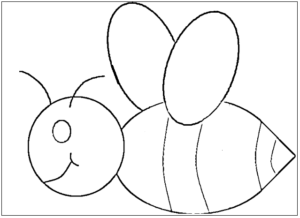 desenho de abelhas sorrndo