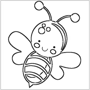 desenhos de abelhas pequena para colorir