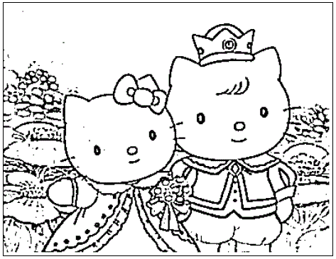 desenho da hello kitty para colorir 17