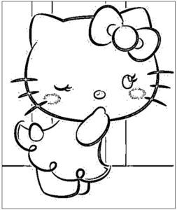 desenho da hello kitty para colorir 4