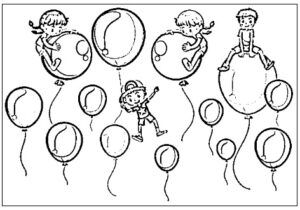 desenho de balão para colorir 10