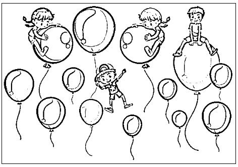 desenho de balão para colorir 10