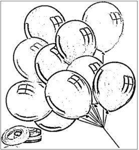 desenho de balão para colorir 2