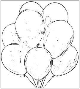 desenho de balão para colorir 3