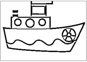 desenho de barco para colorir 7