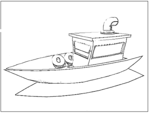 desenho de barco para colorir 9