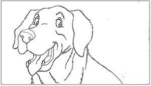 desenho de cachorro para colorir 1