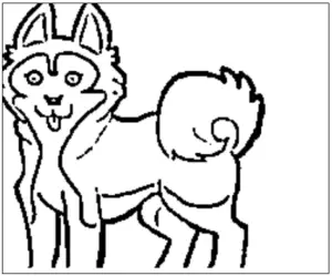desenho de cachorro para colorir 10