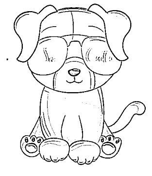 desenho de cachorro para colorir 17
