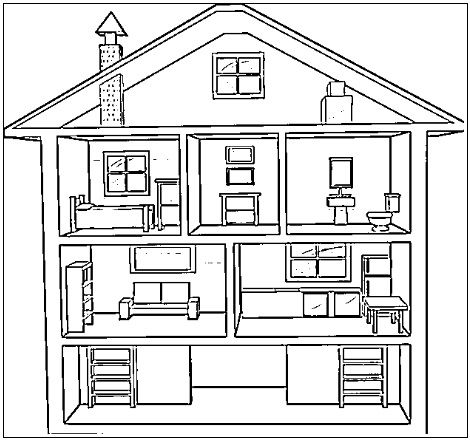 desenho de casa para colorir 9