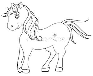 desenho de cavalo para colorir 10