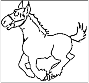 desenho de cavalo para colorir 12