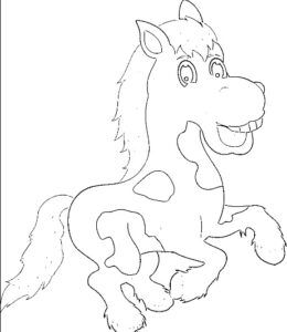 desenho de cavalo para colorir 16